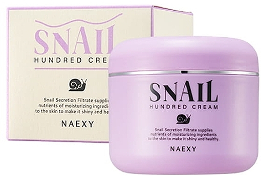 Wygładzający krem do twarzy - Naexy Snail Hundred Cream — Zdjęcie N1