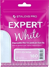 Pilniki wymienne do tarki do pedicure, ziarnistość 180 - Staleks Pro Expert White — Zdjęcie N1