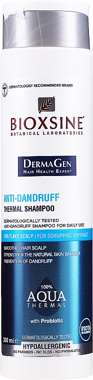 Termalny szampon przeciwłupieżowy do skóry głowy - Biota Bioxsine DermaGen Aqua Thermal Anti-Dandruff Thermal Shampoo — Zdjęcie N2