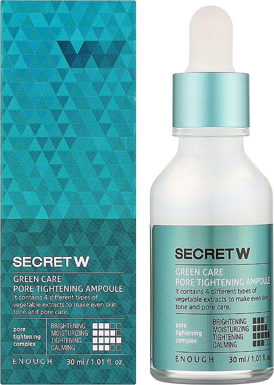 Serum do twarzy - Enough Secret W Green Care Pore Tightening Ampoule — Zdjęcie N2