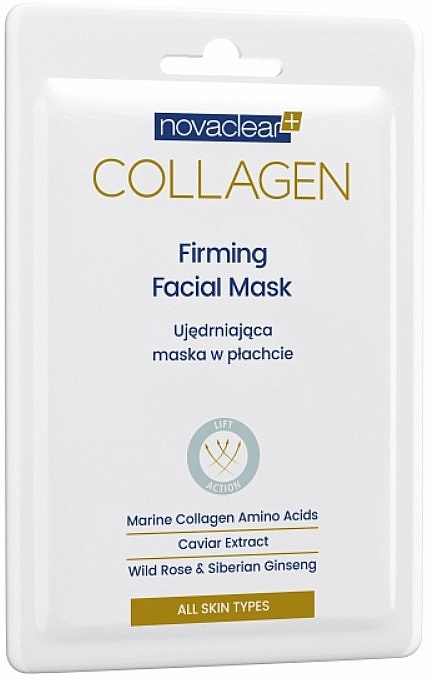 Ujędrniająca maska w płachcie do twarzy - Novaclear Collagen Firming Facial Mask — Zdjęcie N1