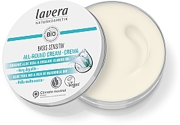 Uniwersalny krem - Lavera Basis Sensitiv All-Round Cream Aloe Vera & Almond Oil — Zdjęcie N3