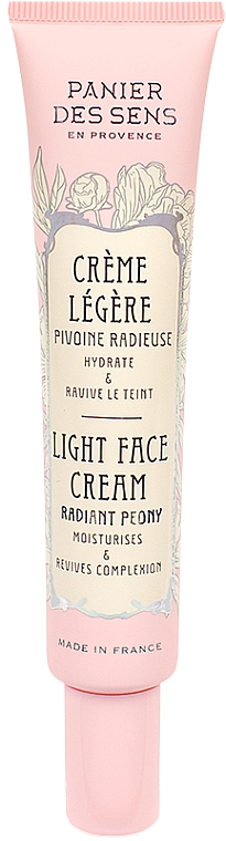 Lekki krem ​​do twarzy - Panier des Sens Radiant Peony Light Face Cream — Zdjęcie N1