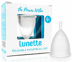 Kup Kubeczek menstruacyjny model 2, przezroczysty - Lunette Reusable Menstrual Cup Clear Model 2