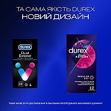 Prezerwatywy lateksowe z lubrykantem silikonowym i środkiem znieczulającym, 12 szt. - Durex Dual Extase — Zdjęcie N4