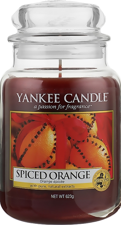 Świeca zapachowa w słoiku - Yankee Candle Spiced Orange  — Zdjęcie N2