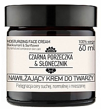 Kup Nawilżający krem do twarzy - Nova Kosmetyki Czarna porzeczka & Słonecznik