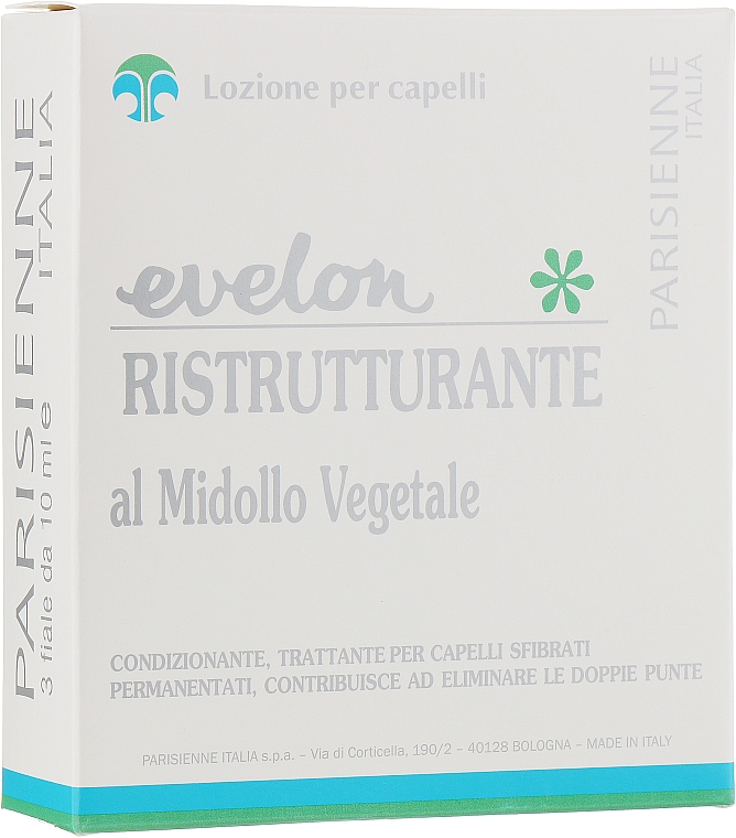 Rewitalizujący balsam w ampułkach z wyciągiem z cukinii - Parisienne Italia Evelon Hair Ampoules — Zdjęcie N1