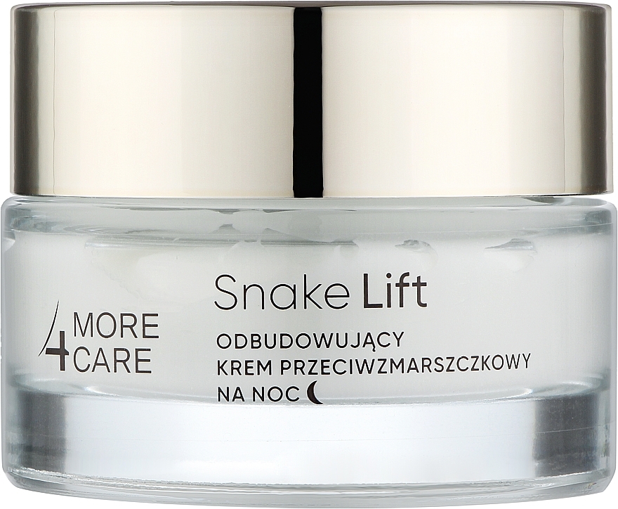 PRZECENA! Rewitalizujący krem ​​do twarzy na noc - More4Care Snake Lift Rebuilding Anti-Wrinkle Night Cream * — Zdjęcie N1