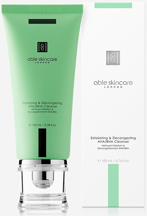 Preparat do oczyszczania twarzy - Able Skincare City Shield+ Aha/Bha Exfoliating And Decongesting Cleanser — Zdjęcie N1