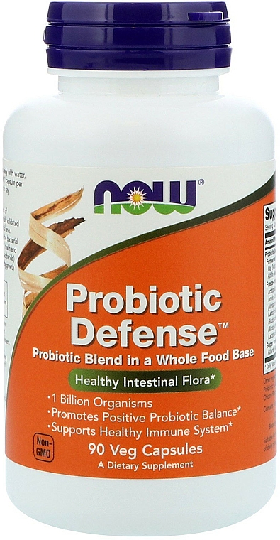 Probiotyki w kapsułkach - Now Foods Probiotic Defense — фото N1
