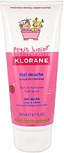 Kup Żel pod prysznic - Klorane Petit Junior Shower Gel Hair & Body Raspberry