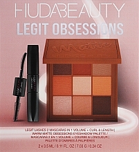 Zestaw - Huda Beauty Obsessions Warm (mascara/2x3.5ml + palette/7.03g) — Zdjęcie N2