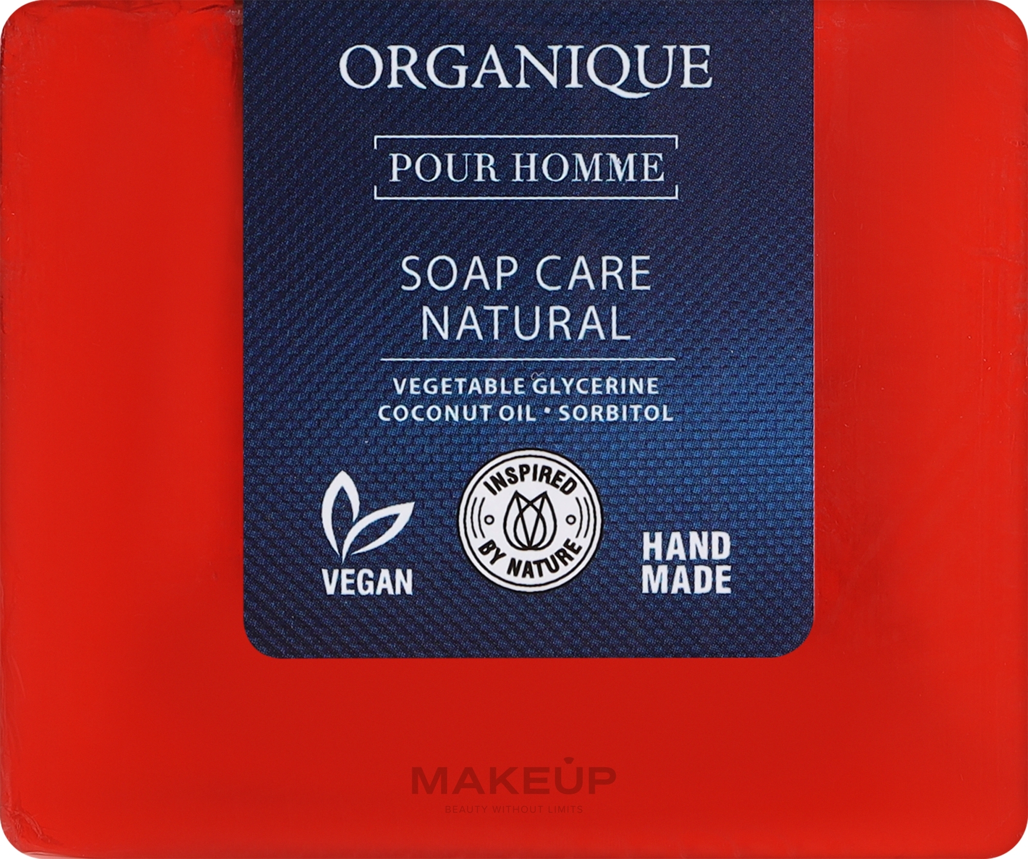 Naturalne mydło w kostce - Organique Soaps Pour Homme — Zdjęcie 100 g