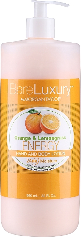 Balsam do rąk i ciała Pomarańcza i trawa cytrynowa - Morgan Taylor Bare Luxury Energy Orange & Lemongrass Hand And Body Lotion — Zdjęcie N1