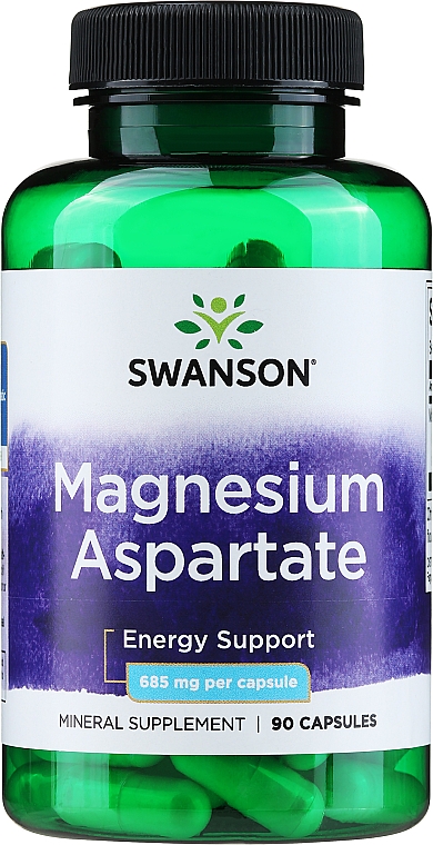 Suplement diety Asparat Magnezu, 685 mg, 90 szt. - Swanson Magnesium Aspartate — Zdjęcie N1