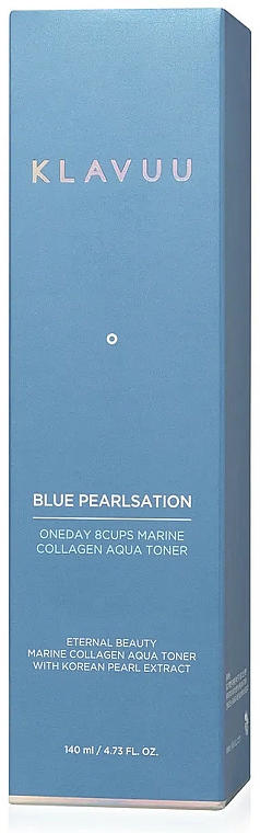 Kolagenowy tonik do twarzy - Klavuu Blue Pearlsation One Day 8 Cups Marine Collagen Aqua Toner — Zdjęcie N2