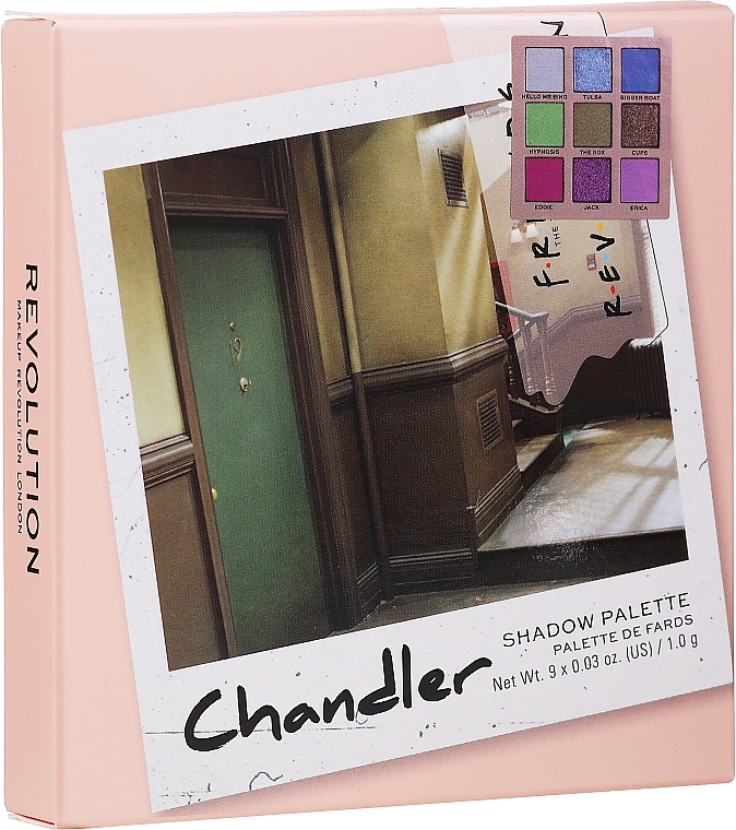 Paletka cieni do powiek - Makeup Revolution Friends X Revolution Eyeshadow Palette Chandler — Zdjęcie N2