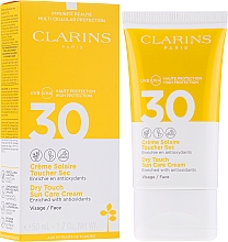 Krem do opalania twarzy z antyoksydantami SPF 30 - Clarins Dry Touch Sun Care Cream Face — Zdjęcie N2