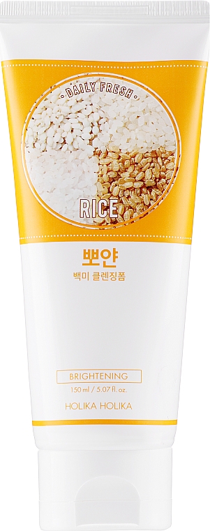Oczyszczająca pianka rozjaśniająca do twarzy - Holika Holika Daily Fresh Rice Cleansing Foam