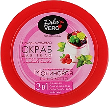 Peeling do ciała Malinowa panna cotta - Aqua Cosmetics Dolce Vero — Zdjęcie N1