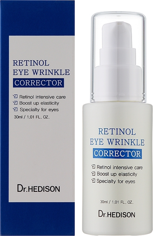 Przeciwzmarszczkowe serum pod oczy z retinolem i peptydami - Dr.Hedison Retinol Eye Wrinkle Corrector — Zdjęcie N2