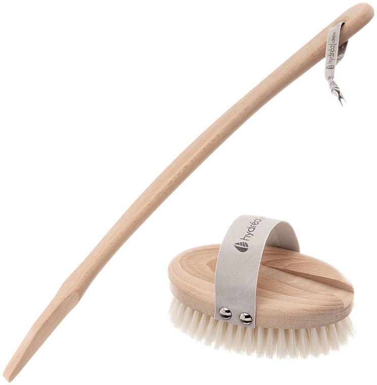 Naturalna szczotka z wyjmowanym uchwytem - Hydrea London Natural Bristle Body Brush With Detachable Handle — Zdjęcie N3