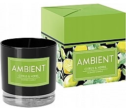 Świeca zapachowa Cytrusy i zioła - Bispol Ambient Citrus & Herbs Candles — Zdjęcie N1