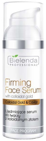 Ujędrniające serum do twarzy ze złotem koloidalnym - Bielenda Professional Face Program Firming Face Serum With Colloidal Gold