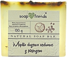 Kup Glicerynowe mydło w kostce Drzewo cedrowe z pieprzem - Soap&Friends