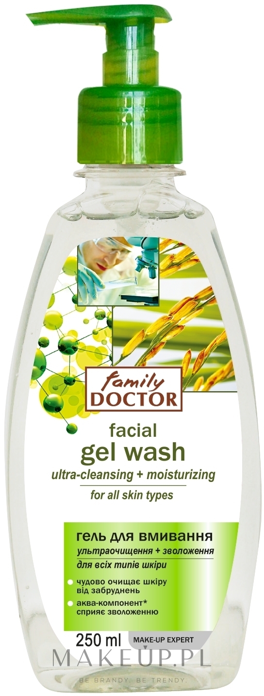 Żel do mycia twarzy Ultraoczyszczenie + nawilżenie do wszystkich rodzajów skóry - Family Doctor — Zdjęcie 250 ml