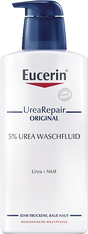 Fluid do mycia z mocznikiem 5% do skóry suchej i bardzo suchej - Eucerin UreaRepair Original — Zdjęcie N1