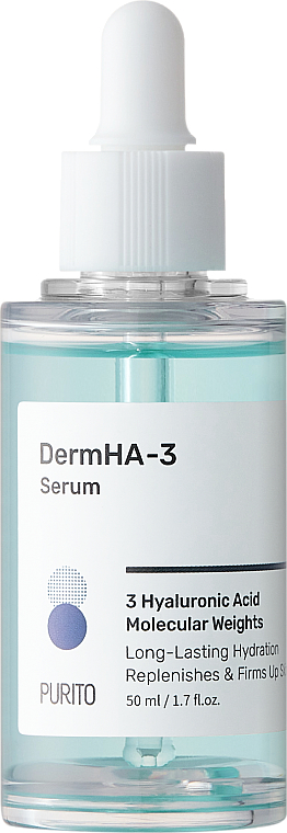 Nawilżające serum do twarzy z kwasem hialuronowym - Purito DermHA-3 Serum