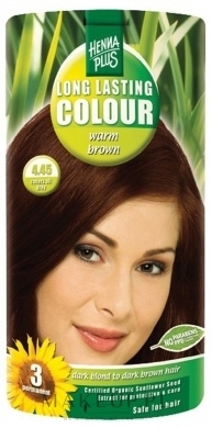 PRZECENA! Farba do włosów - Henna Plus Long Lasting Colour * — Zdjęcie 4.45 - Warm Brown