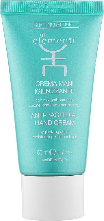 Antybakteryjny krem ​​do rąk - Gli Elementi Anti-Bacterial Hand Cream — Zdjęcie N1
