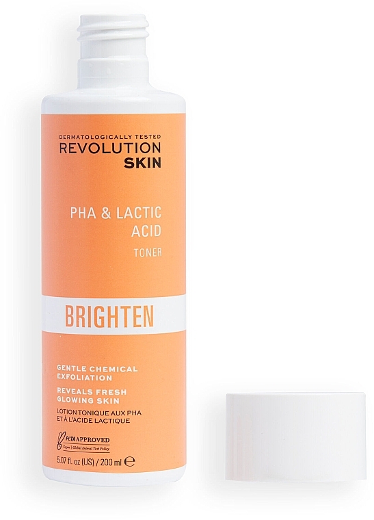 Rozświetlający tonik do twarzy - Revolution Skincare Brighten PHA & Lactic Acid Gentle Toner — Zdjęcie N2
