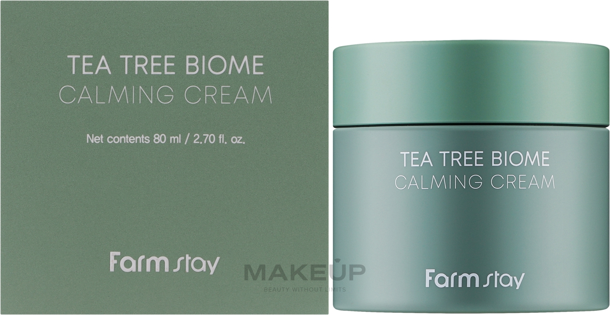 Krem do twarzy z drzewem herbacianym do skóry problematycznej - FarmStay Tea Tree Biome Calming Cream  — Zdjęcie 80 ml