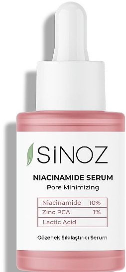 Serum zwężające pory z niacynamidem - Sinoz Niacinamide Serum Pore Minimizing — Zdjęcie N1