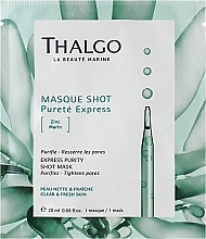 Kup Odświeżająca maseczka na twarz - Thalgo Purete Marine Masque Shot Purete Express