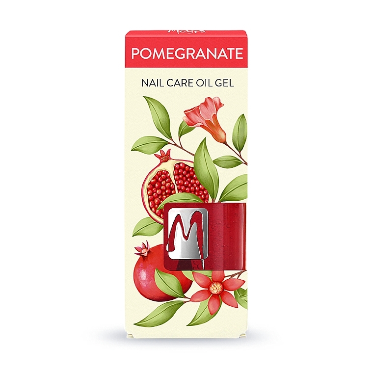 Olejek-żel do pielęgnacji paznokci Granat - Moyra Nail Care Oil Gel Pomegranate — Zdjęcie N1