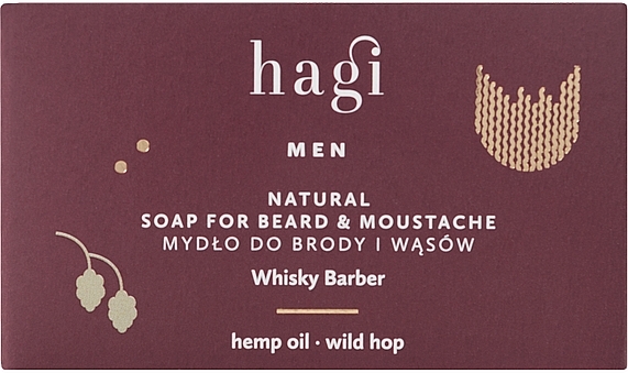 Mydło do brody i wąsów - Hagi Men Whiskey Barber Soap — Zdjęcie N1