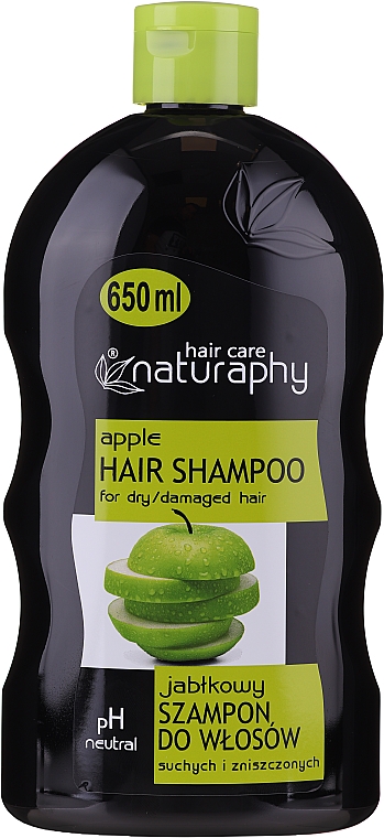 Jabłkowy szampon do włosów suchych i zniszczonych - Bluxcosmetics Naturaphy Apple Hair Shampoo — фото N1