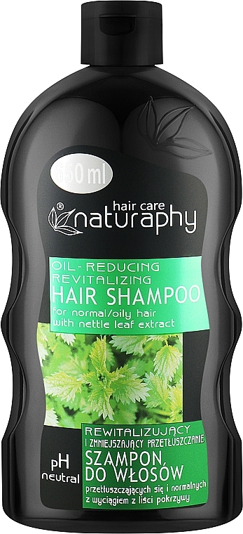 Rewitalizujący szampon do włosów - Naturaphy Nettle Leaf Extract Shampoo — Zdjęcie N1