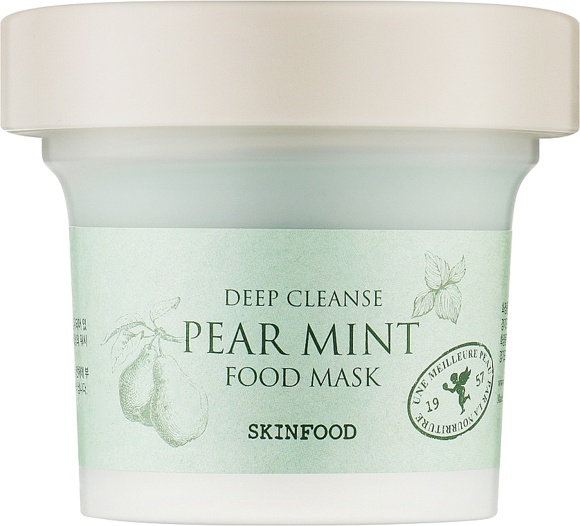 Maska do twarzy, gruszka i mięta - Skinfood Pear Mint Food Mask — Zdjęcie N1