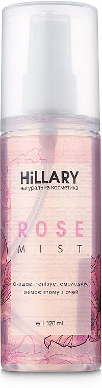 Woda różana do twarzy - Hillary Rose Mist — Zdjęcie N1