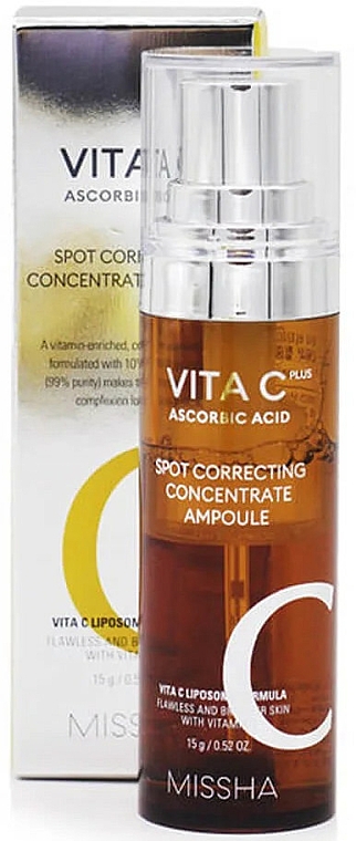 Serum z witaminą C - Missha Vita C Plus Spot Correcting Concentrate Ampoule — Zdjęcie N2