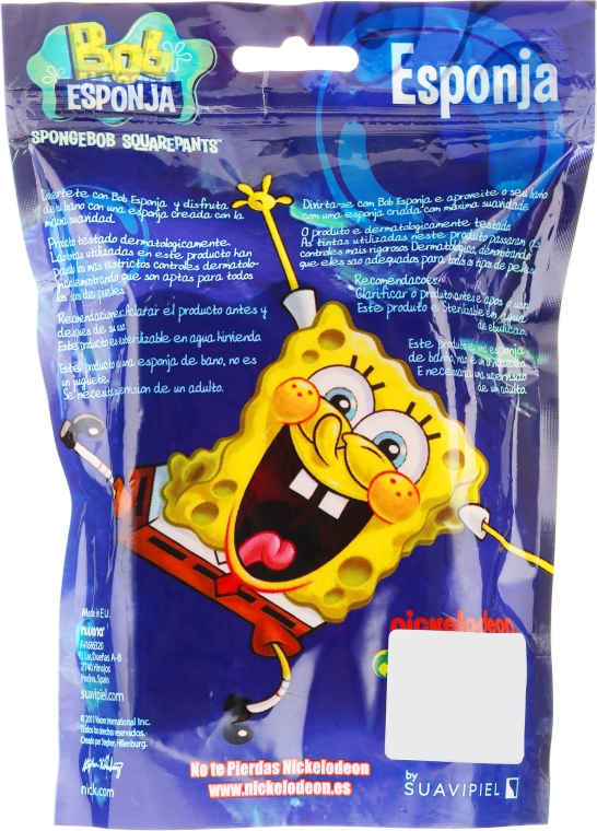 Gąbka kąpielowa dla dzieci, Spongebob, zielona - Suavipiel Sponge Bob Bath Sponge — Zdjęcie N5