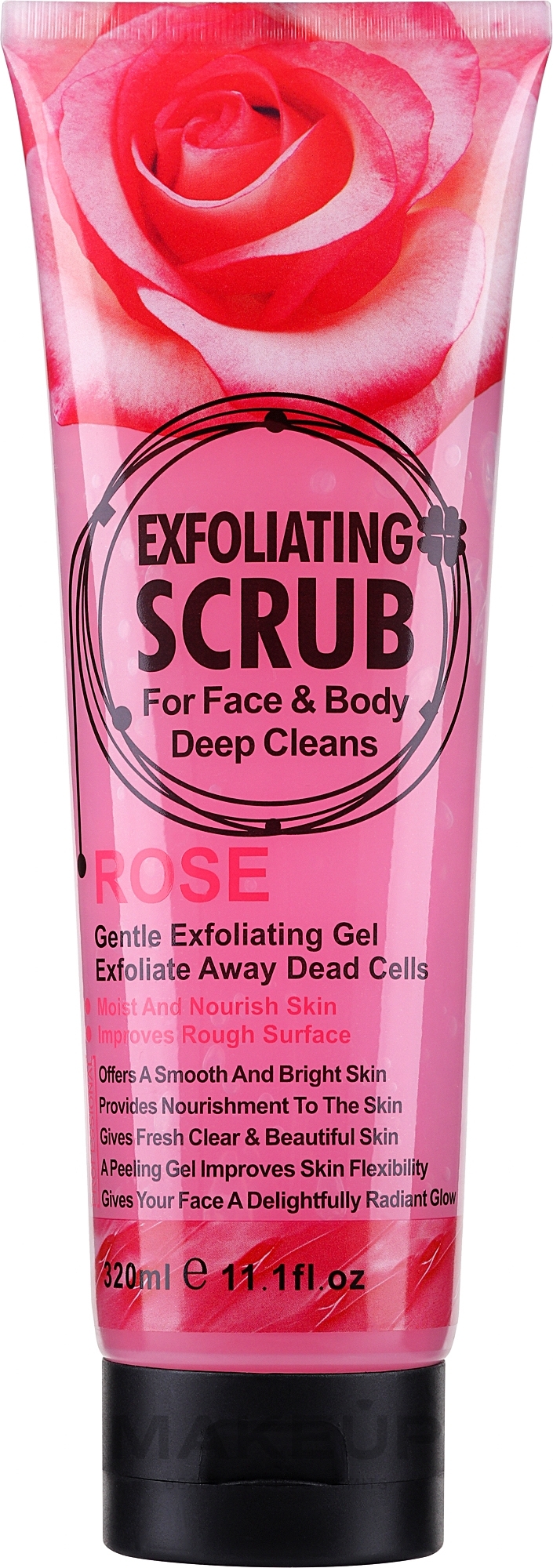Peeling do twarzy i ciała Róża - Wokali Exfoliating Scrub Rose — Zdjęcie 320 ml