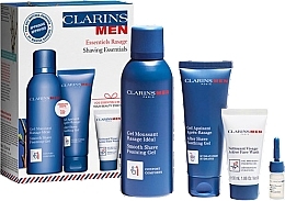 Zestaw - Clarins Essential Rasage Shaving Essential (oil/3ml+gel/75ml+foam/150ml+wash/30ml) — Zdjęcie N1