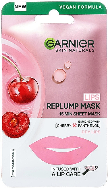 Maseczka na usta z ekstraktem z wiśni i prowitaminą B5 - Garnier Skin Naturals